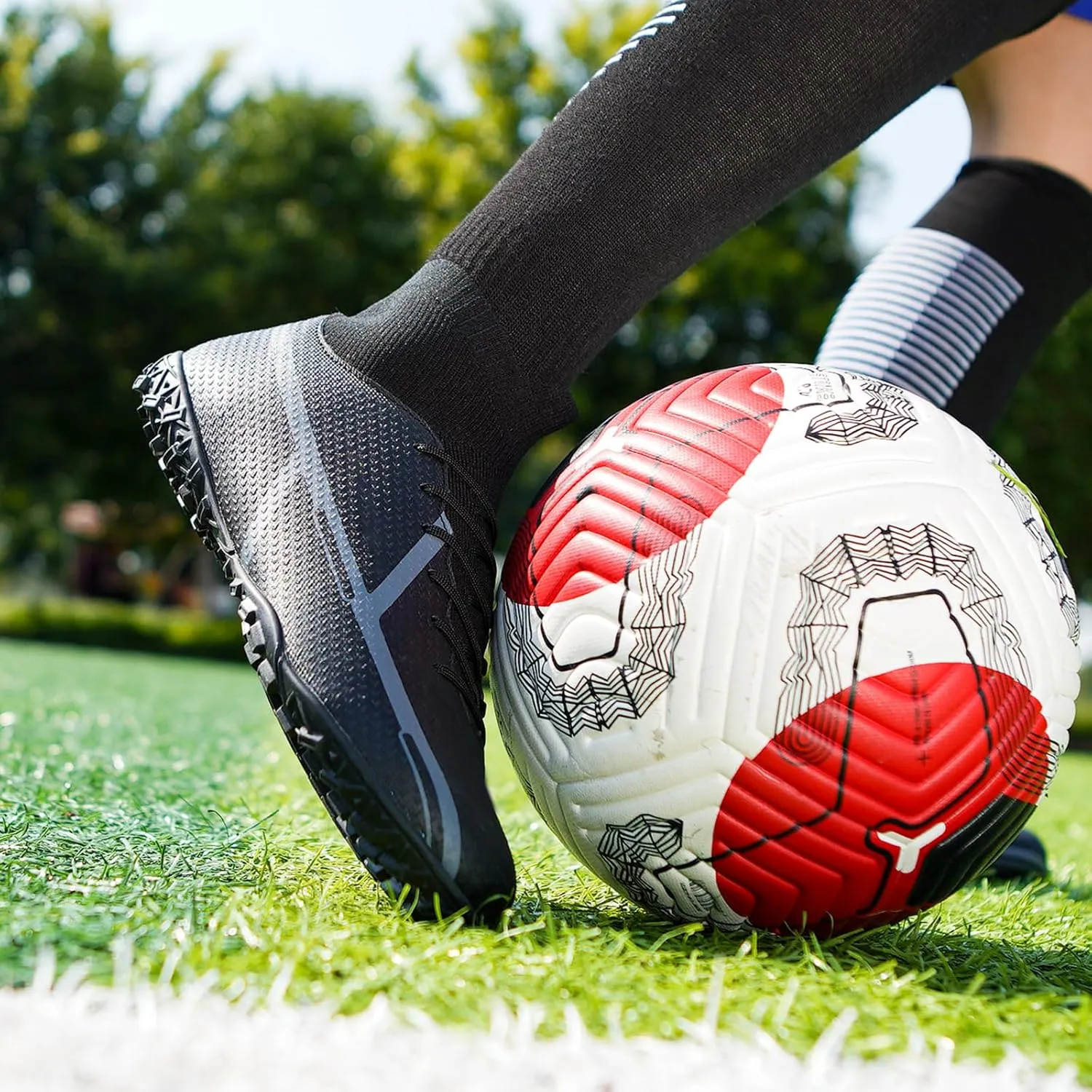 Soccer Cleats Indoor Soccer Shoes Mens Womens Anti Slip High Top Outdoor Grass Turf Football Cleats