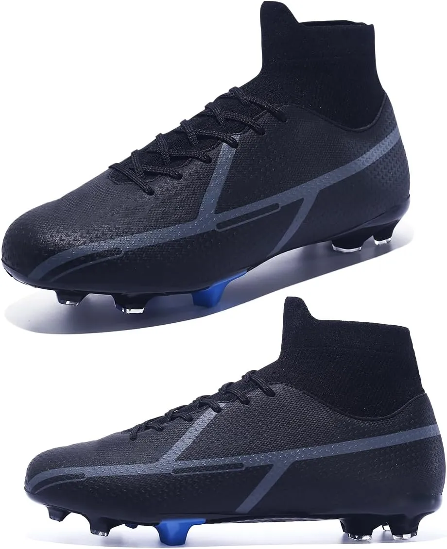 Soccer Cleats Indoor Soccer Shoes Mens Womens Anti Slip High Top Outdoor Grass Turf Football Cleats
