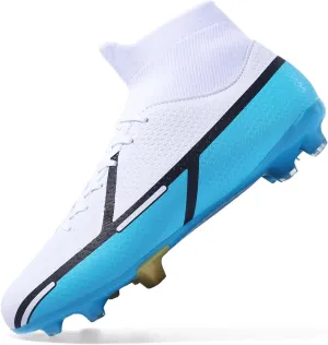 Soccer Cleats Indoor Soccer Shoes Mens Womens Anti Slip High Top Outdoor Grass Turf Football Cleats
