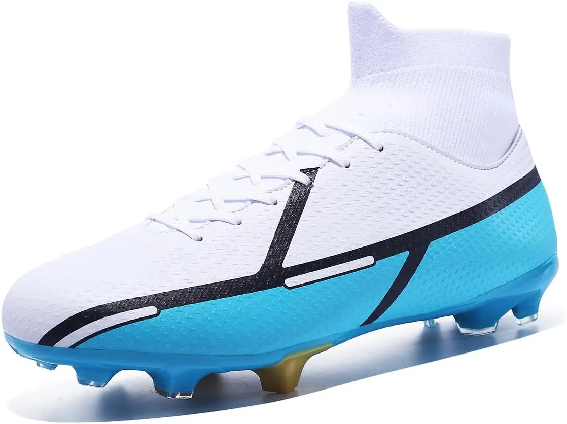 Soccer Cleats Indoor Soccer Shoes Mens Womens Anti Slip High Top Outdoor Grass Turf Football Cleats