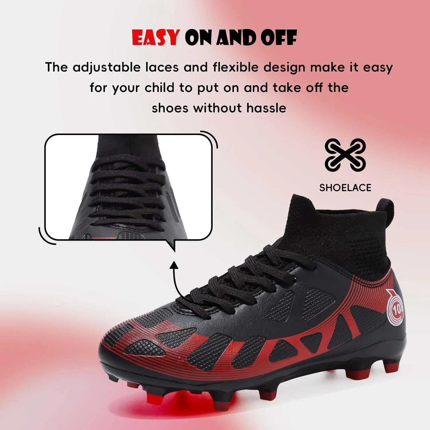 Soccer Cleats Kids Boys Girls Athletic Outdoor Football Shoes