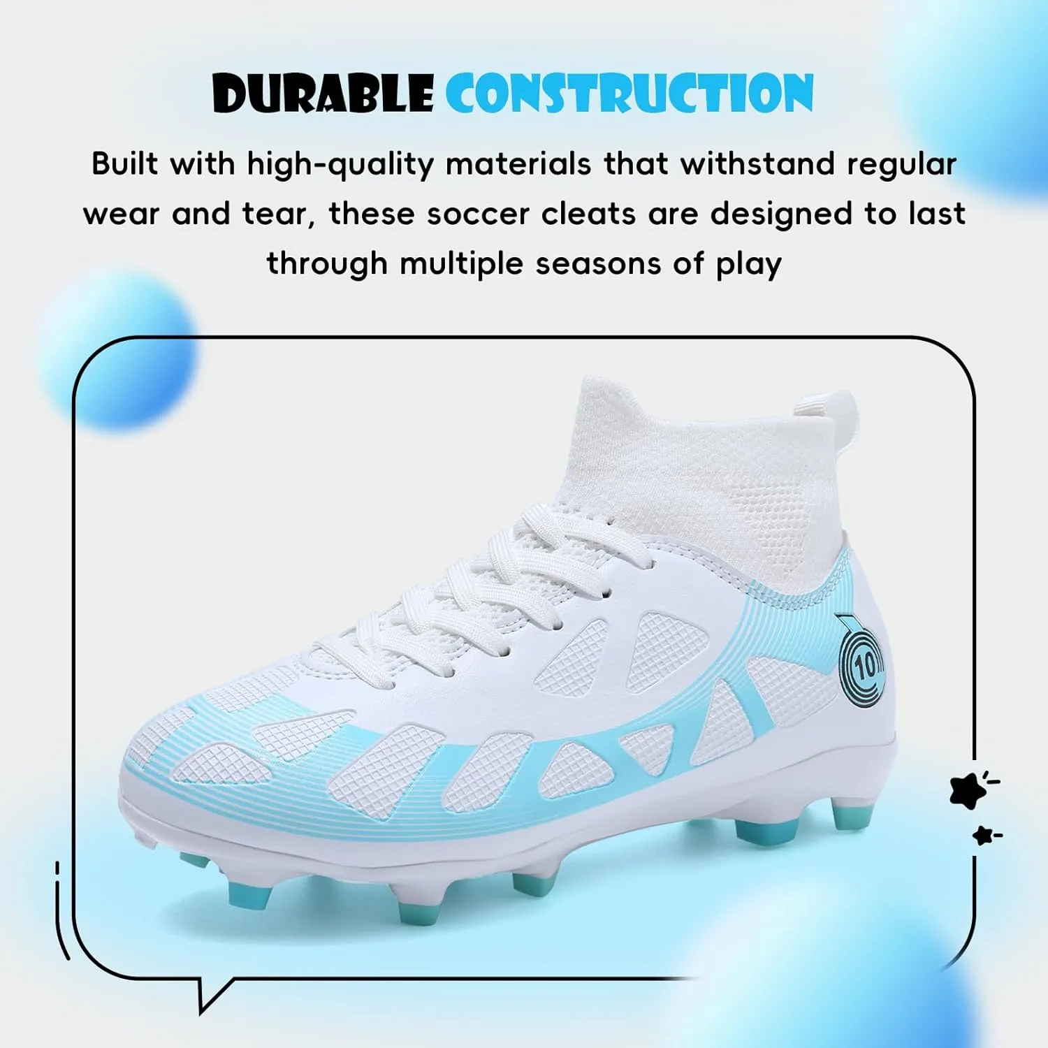 Soccer Cleats Kids Boys Girls Athletic Outdoor Football Shoes