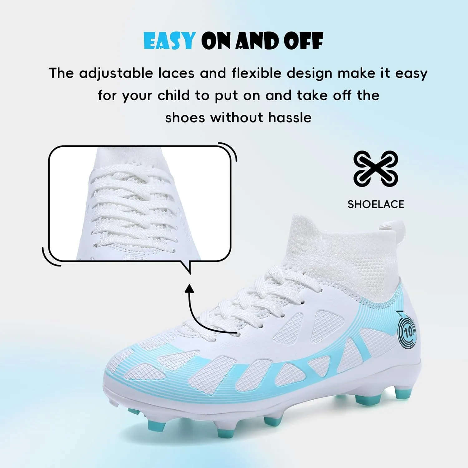 Soccer Cleats Kids Boys Girls Athletic Outdoor Football Shoes