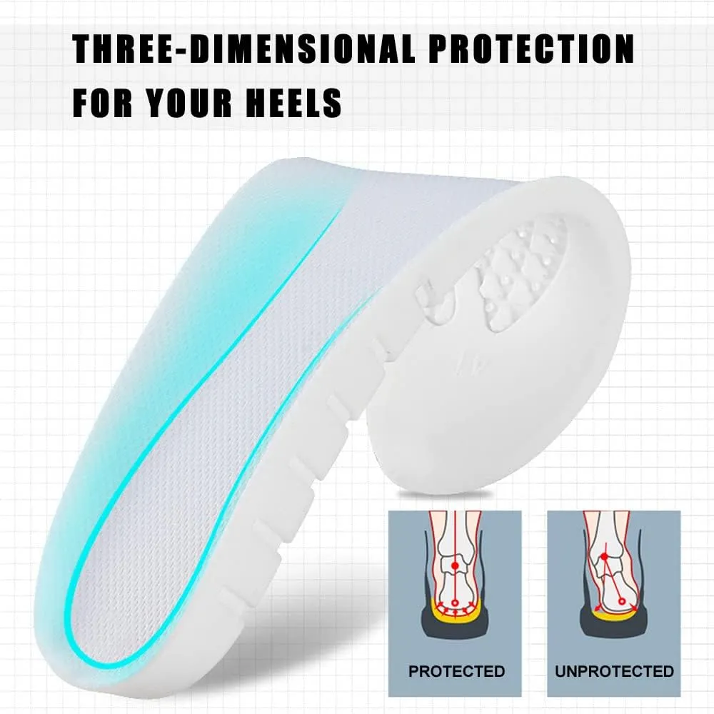 Sport Shoe Insoles for Men Women - Extra Shock Absorption Shoe Pad Shoe Inserts, Orthotic Cushion Insoles, Memory Foam Insoles for Walking Running Jogging Training Travel fit Any Shoes/CM23/EU36