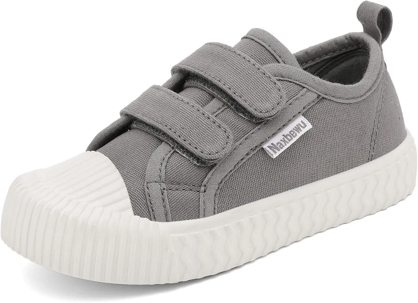 Toddler Boys & Girls Sneaker Adjustable Slip On Canvas Hook and Loops Walking Shoes,Size 5-12