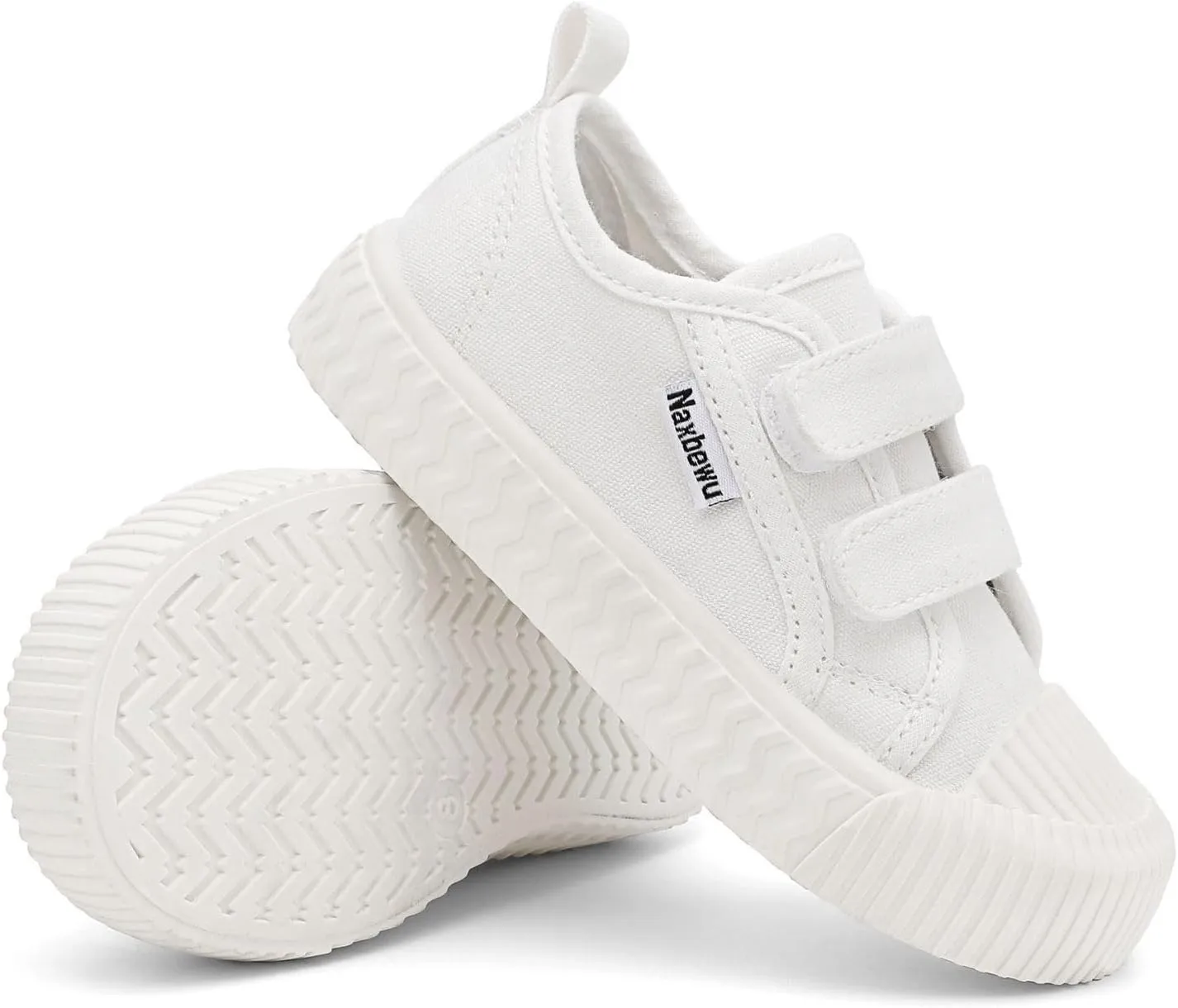 Toddler Boys & Girls Sneaker Adjustable Slip On Canvas Hook and Loops Walking Shoes,Size 5-12