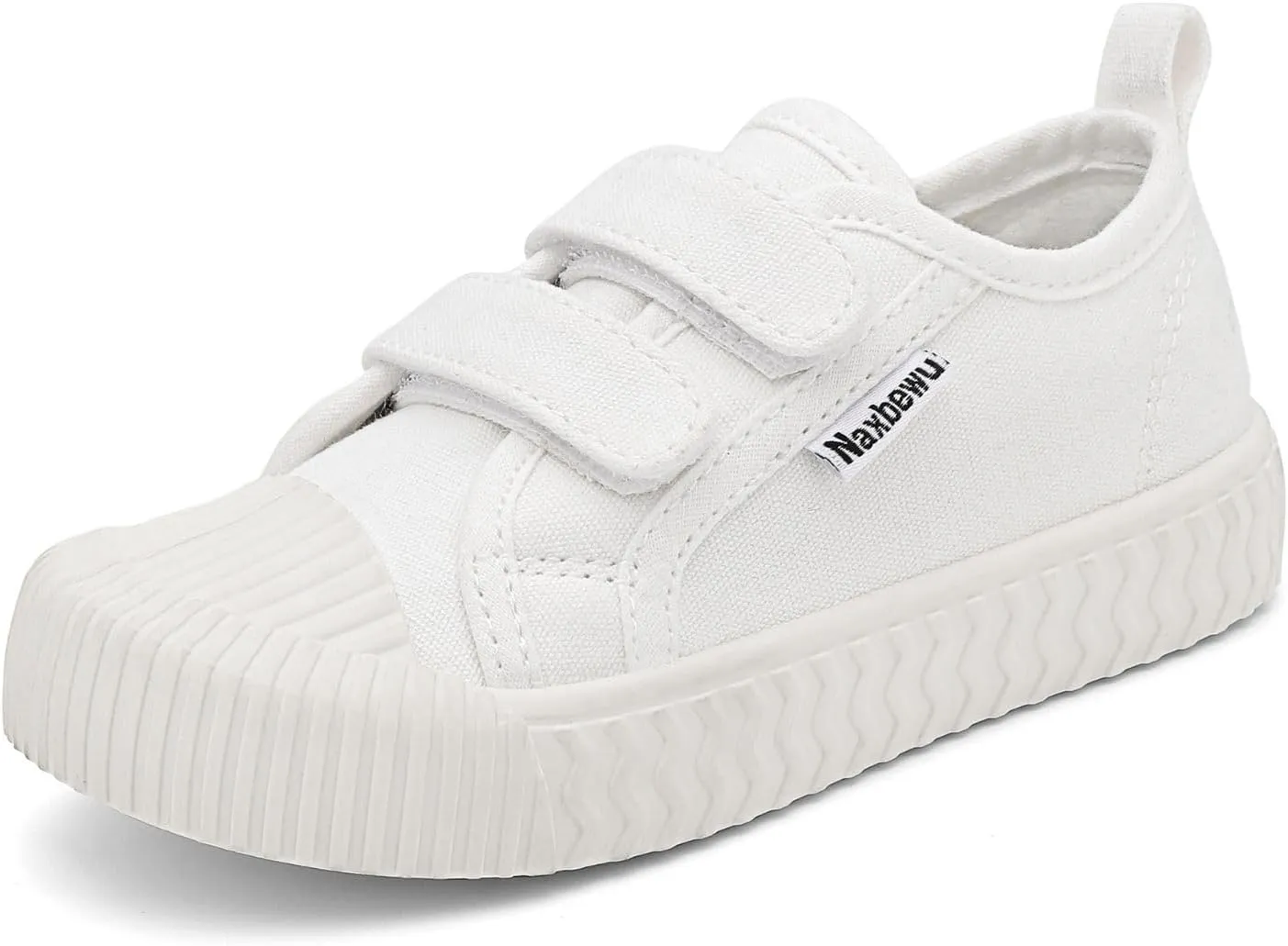Toddler Boys & Girls Sneaker Adjustable Slip On Canvas Hook and Loops Walking Shoes,Size 5-12