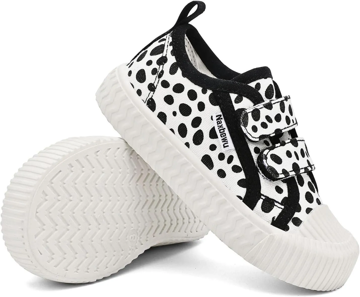 Toddler Boys & Girls Sneaker Adjustable Slip On Canvas Hook and Loops Walking Shoes,Size 5-12