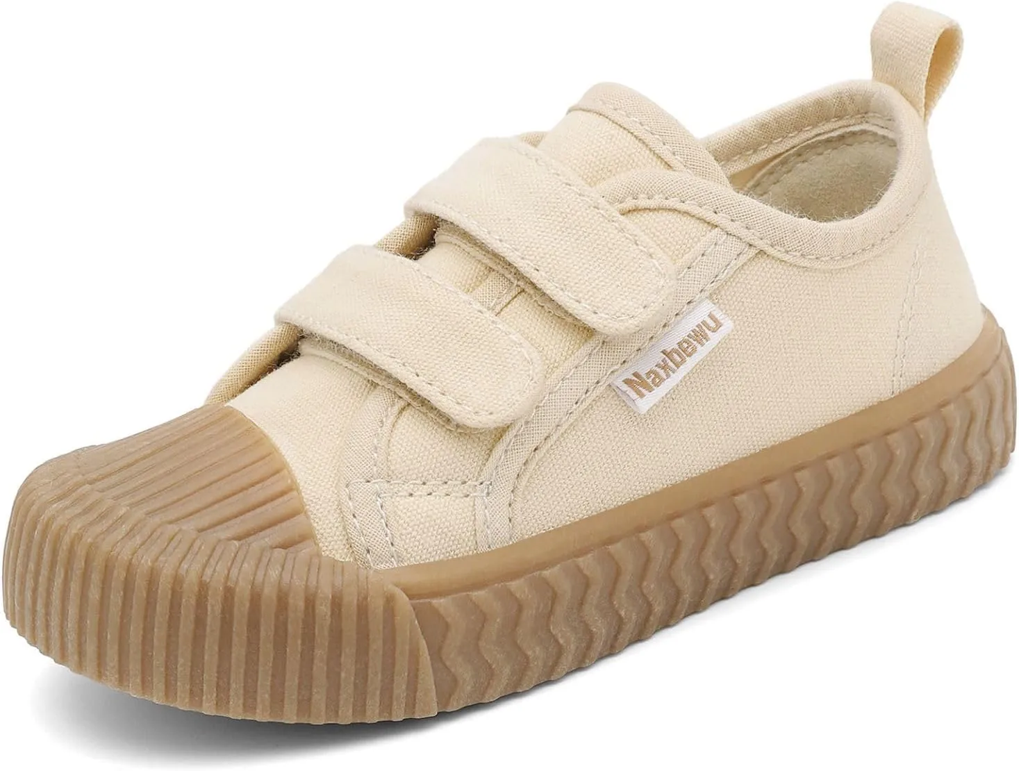 Toddler Boys & Girls Sneaker Adjustable Slip On Canvas Hook and Loops Walking Shoes,Size 5-12