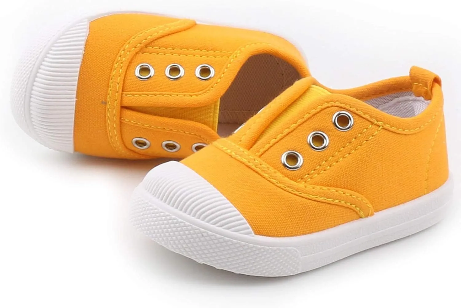Toddler Girls Boys Canvas Shoes Lightweight Breathable Sneakers Washable Strap for Walking