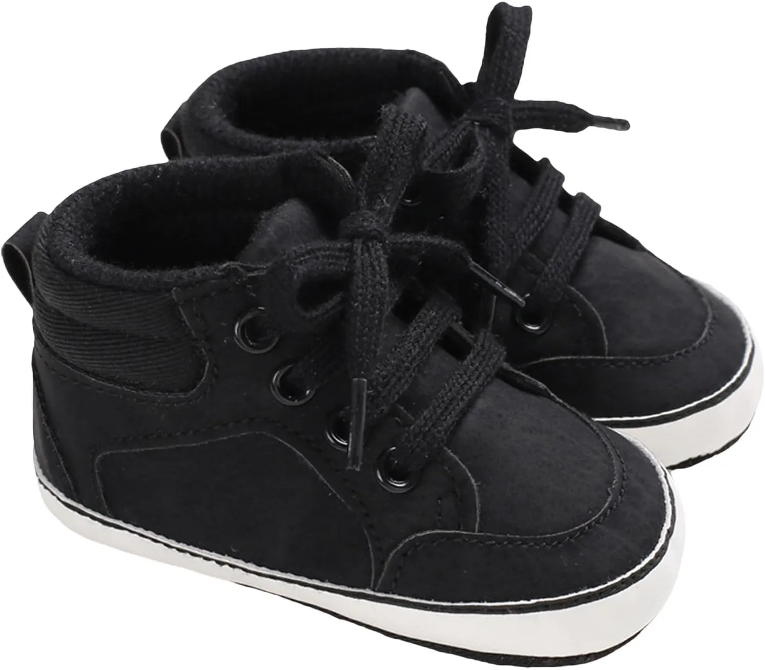 Toddler Girls Boys High Top Canvas Shoes Soft Rubber Sole Warm Sport Shoes Outdoor Casual Solid Boots with Strap