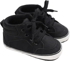 Toddler Girls Boys High Top Canvas Shoes Soft Rubber Sole Warm Sport Shoes Outdoor Casual Solid Boots with Strap