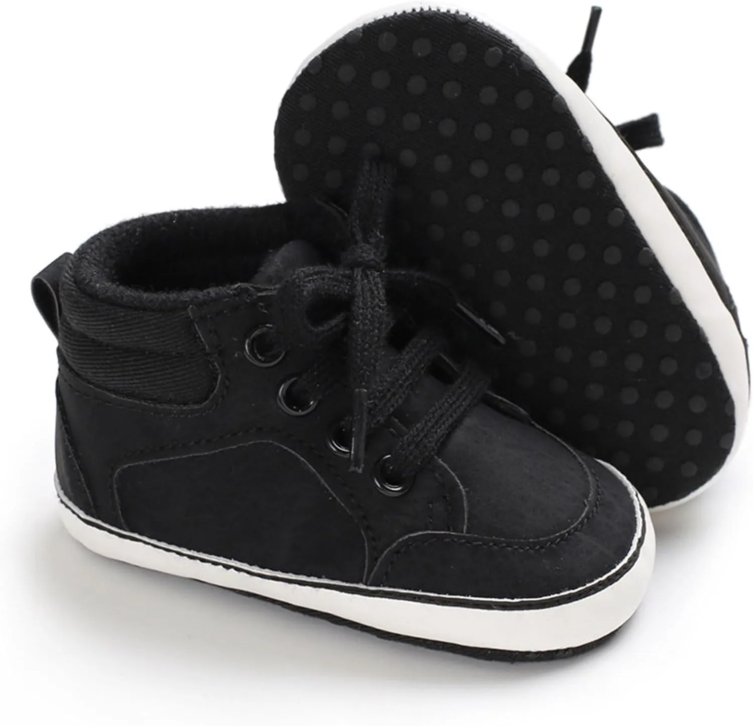 Toddler Girls Boys High Top Canvas Shoes Soft Rubber Sole Warm Sport Shoes Outdoor Casual Solid Boots with Strap