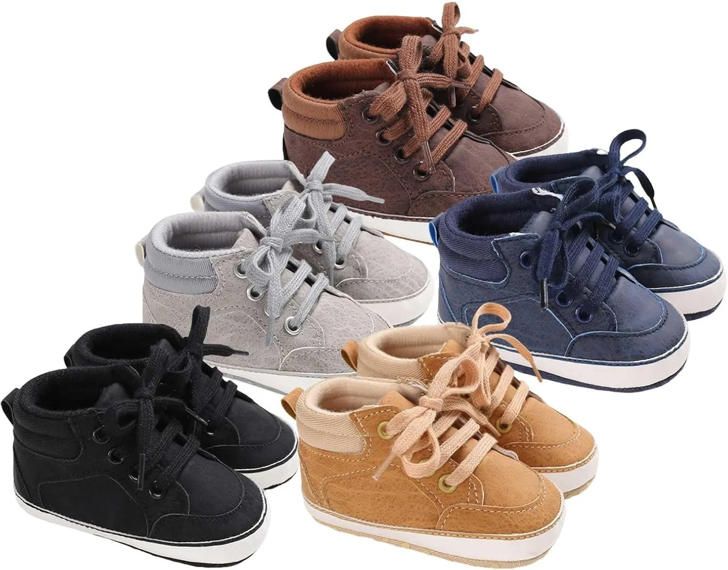 Toddler Girls Boys High Top Canvas Shoes Soft Rubber Sole Warm Sport Shoes Outdoor Casual Solid Boots with Strap