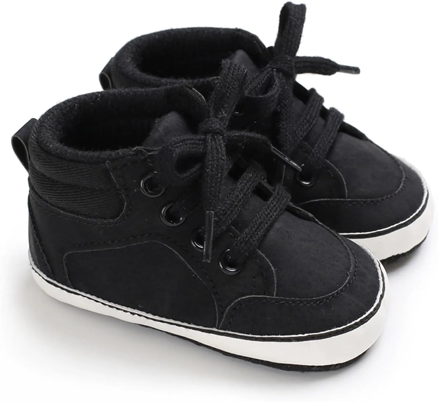Toddler Girls Boys High Top Canvas Shoes Soft Rubber Sole Warm Sport Shoes Outdoor Casual Solid Boots with Strap