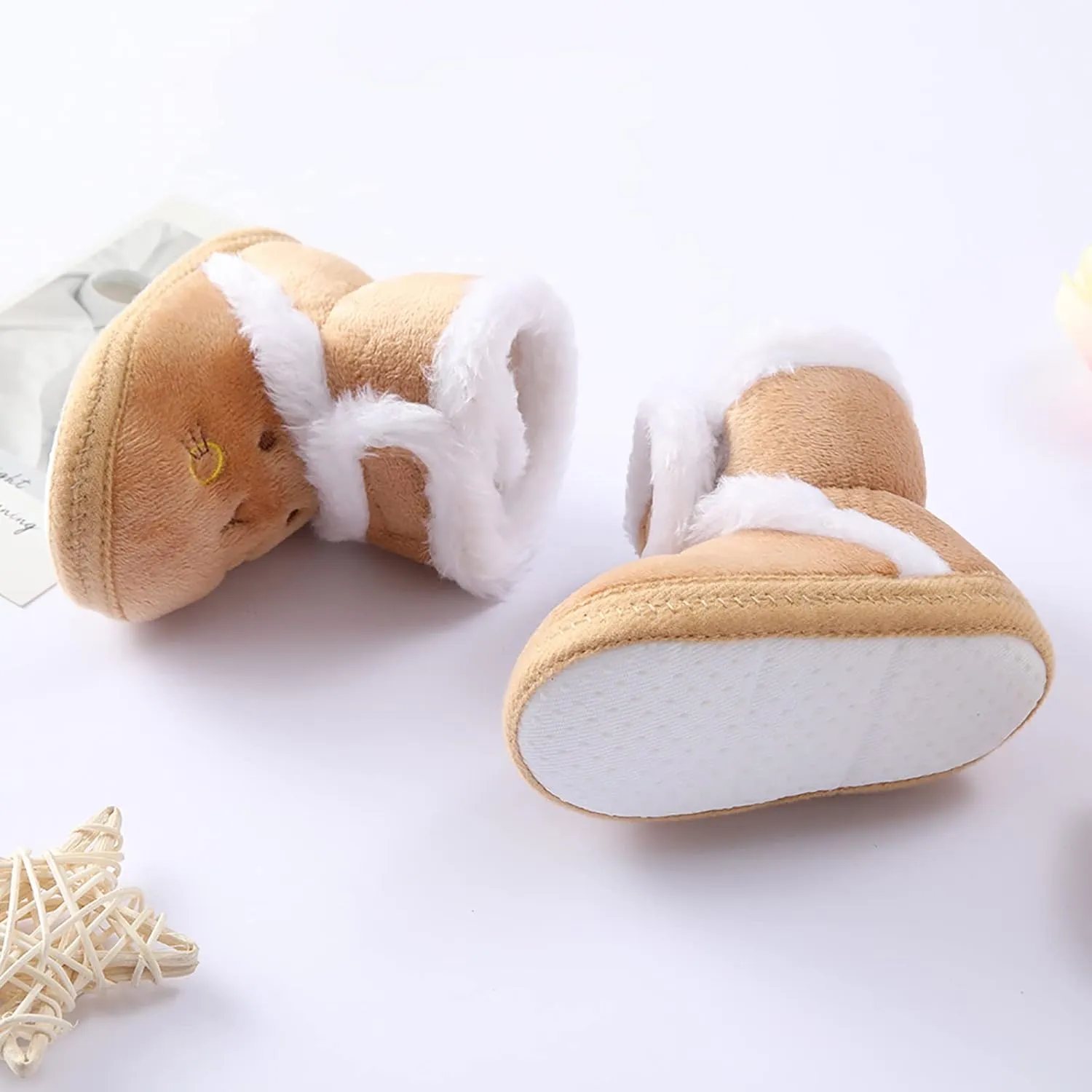 Toddler Slip on Baby Infant Booties Warming Soft Boys Boots Toddler Snow Shoes Baby Shoes Running Shoes for Toddler Boys