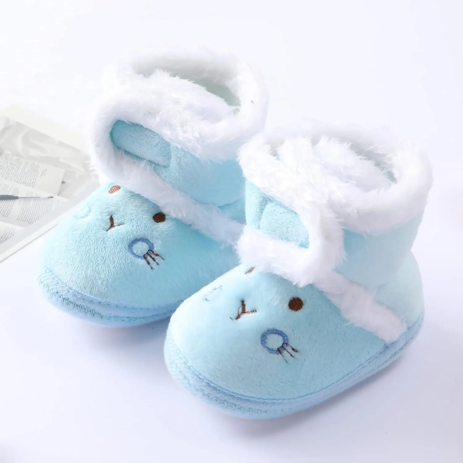 Toddler Slip on Baby Infant Booties Warming Soft Boys Boots Toddler Snow Shoes Baby Shoes Running Shoes for Toddler Boys