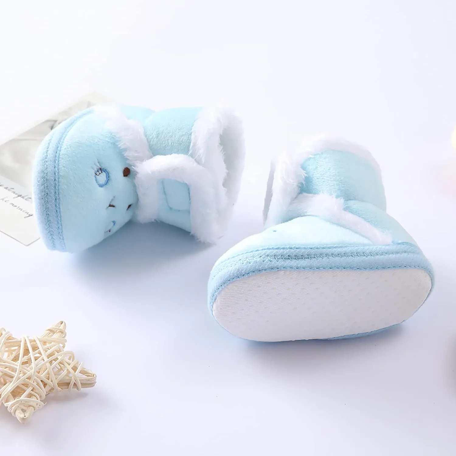 Toddler Slip on Baby Infant Booties Warming Soft Boys Boots Toddler Snow Shoes Baby Shoes Running Shoes for Toddler Boys