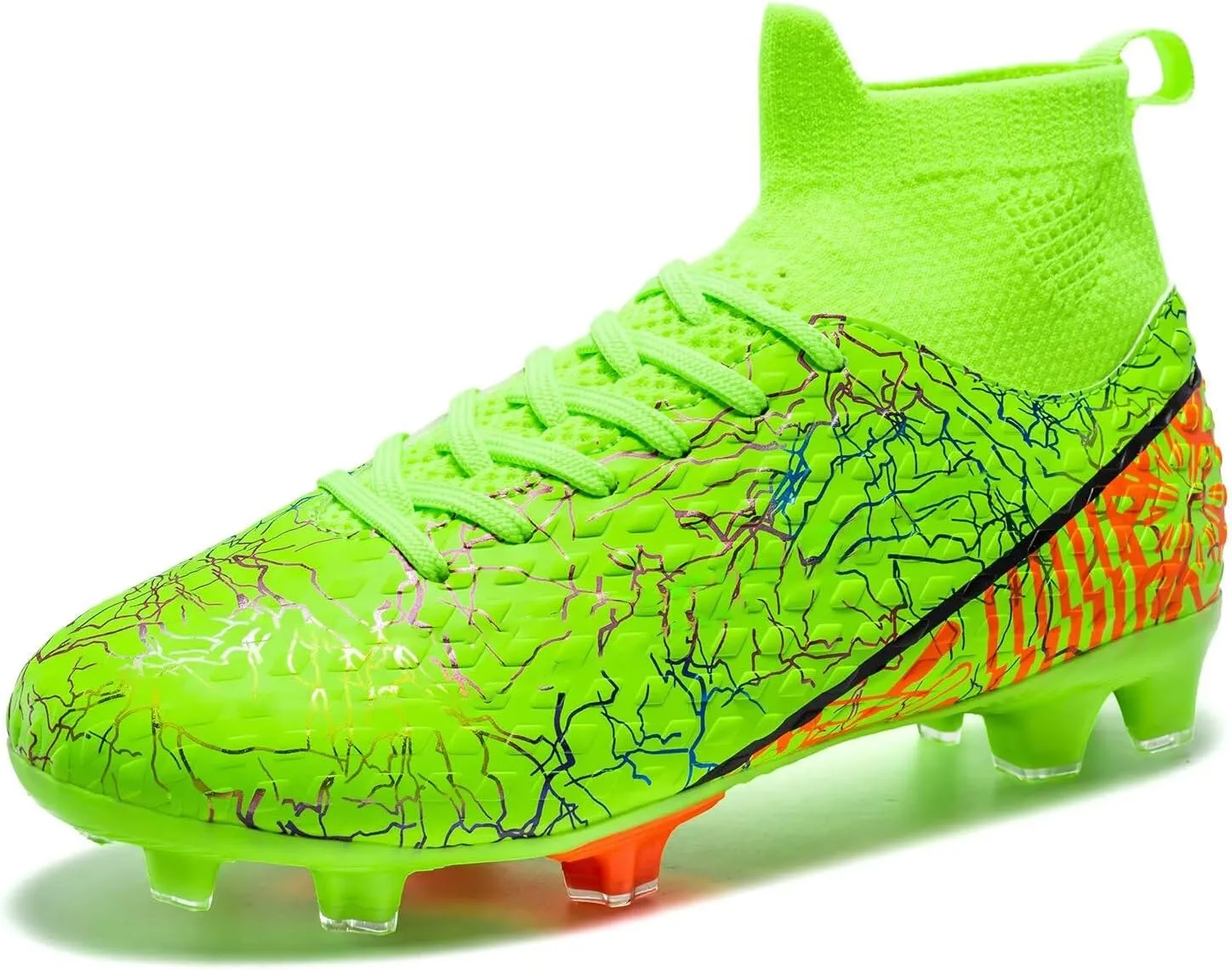 Unisex-Child Soccer Cleats Lightweight Training Football Cleats for Youth Futsal