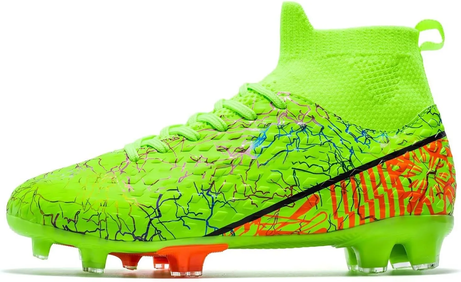 Unisex-Child Soccer Cleats Lightweight Training Football Cleats for Youth Futsal