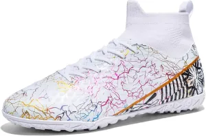 Unisex-Child Soccer Cleats Lightweight Training Football Shoes for Youth