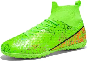 Unisex-Child Soccer Cleats Lightweight Training Football Shoes for Youth