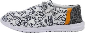 Unisex Lace-up Loafers Unique Pattern Print Canvas Slip-on Shoes Bohemian Fashion Low Top Walking Driving Shoes,Lightweight Boat Breathable Flexible Casual for Daily Wear