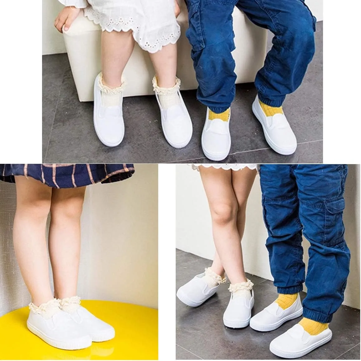 Unpafcxddyig Kids Sneakers Athletic Running Tennis Sport Shoes Light Weight Slip on