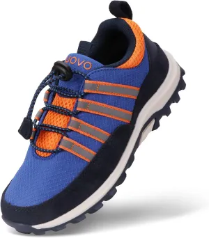 UOVO Boys Sneakers - Boys Hiking Tennis Running Shoes - Kids Waterproof Athletic Outdoor Sneakers - Non-Slip Comfortable (Little/Big Boys)