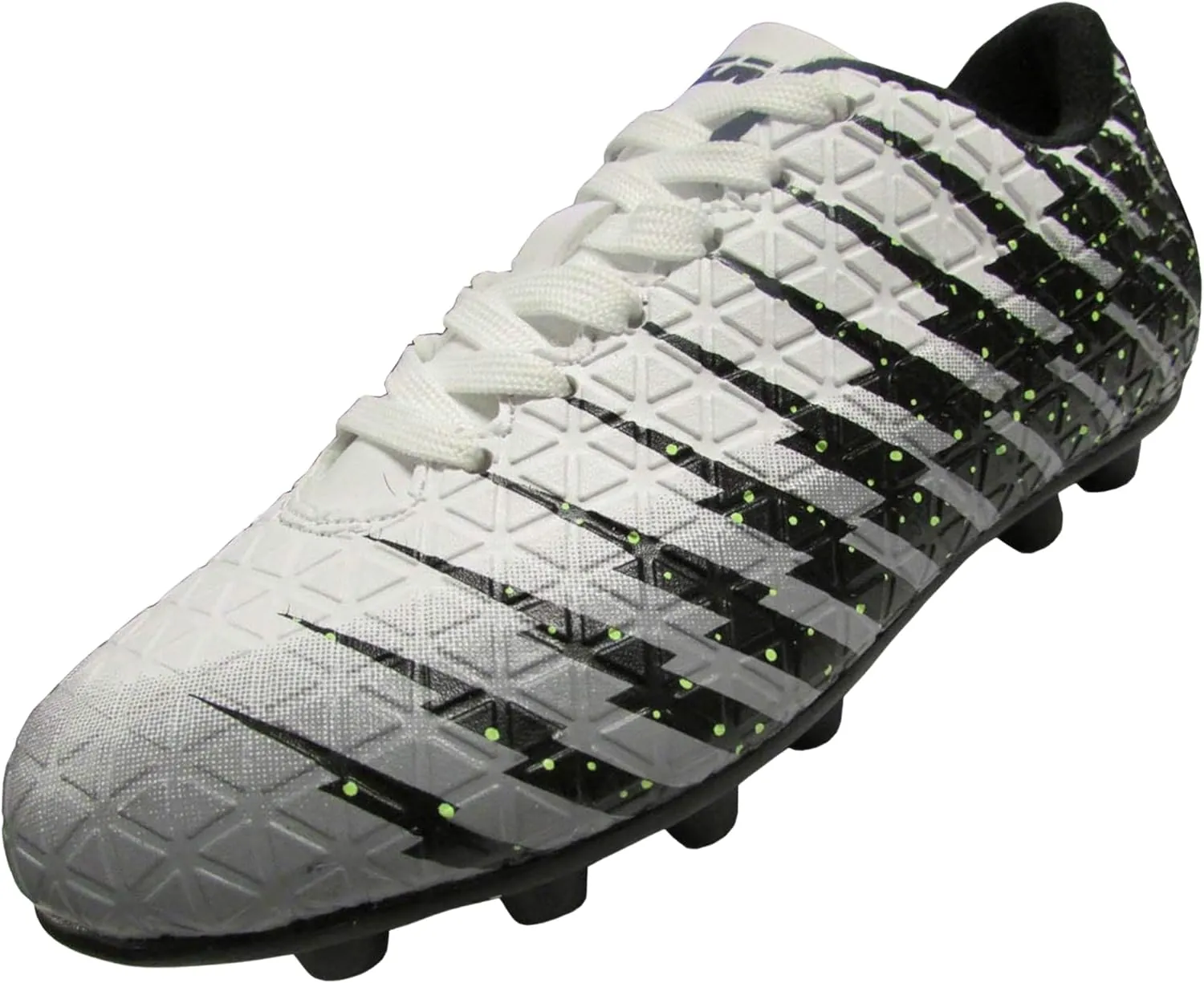 Vizari Bolt Firm Ground Youth Soccer Cleats for Boys and Girls | Textured Synthetic Leather Upper Kids Football Cleats with Polyurethane Sole for Comfort and Traction