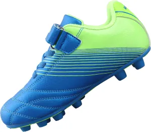 Vizari Loma FG Soccer Cleats for Kids | Firm Ground Shoes with Hook & Loop Closure | Synthetic Upper Toddler Shoes with Rubber Sole for Enhanced Performance and Traction | Ideal for Boys & Girls