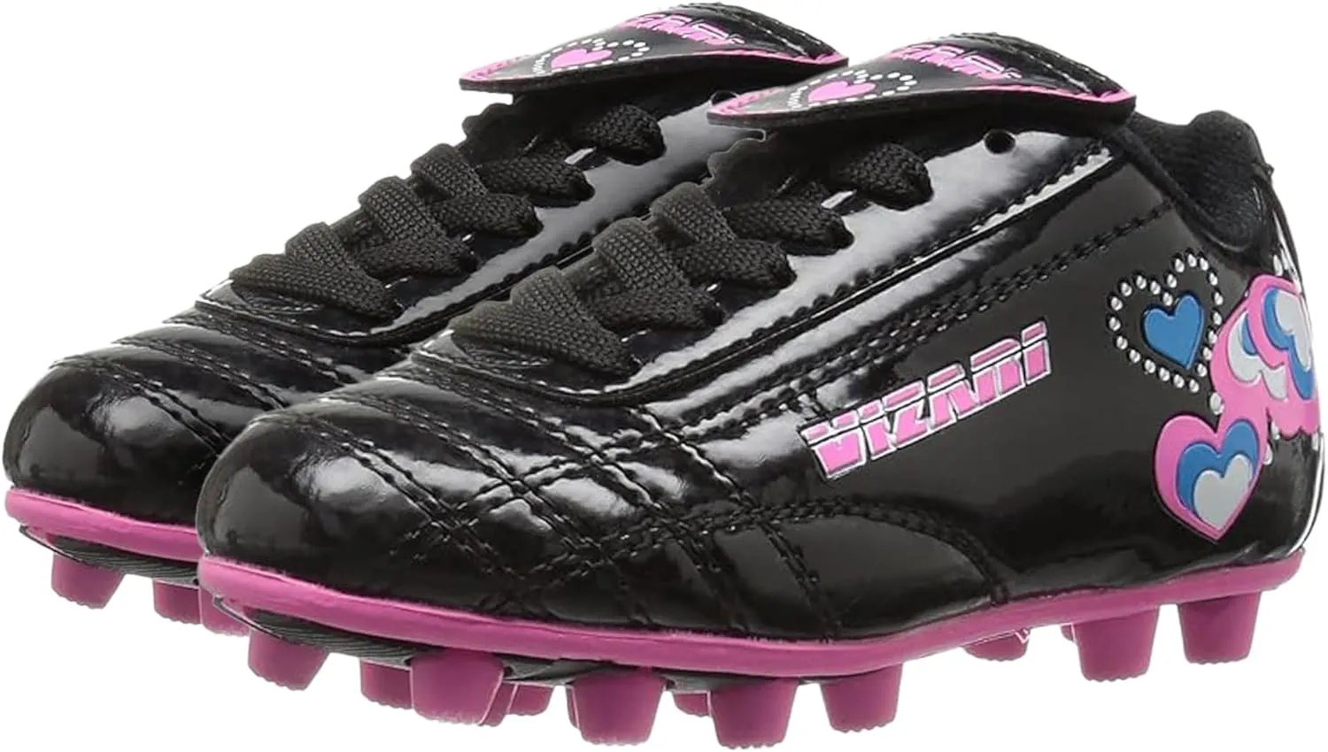 Vizari Shiny Retro Hearts FG Soccer Cleats for Men Women Youth Soccer Players | Synthetic Football Cleats with Rubber Sole for Better Traction | Adult Soccer Cleats with Padded Heel for Utmost