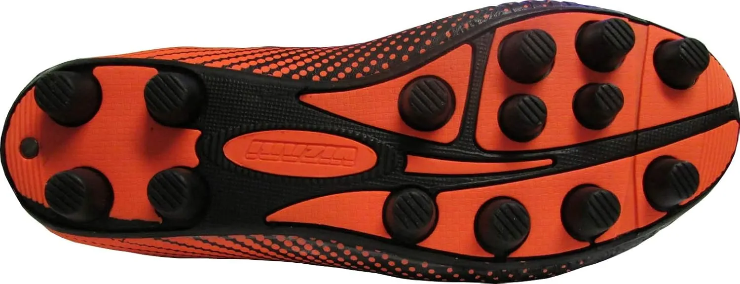 Vizari USA Stealth Boys Girls Soccer Cleats | Youth Firm Ground Athletic Outdoor Football Shoes for Toddler, Little Kid, Big Kid | Lightweight & Durable