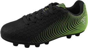Vizari USA Stealth Boys Girls Soccer Cleats | Youth Firm Ground Athletic Outdoor Football Shoes for Toddler, Little Kid, Big Kid | Lightweight & Durable