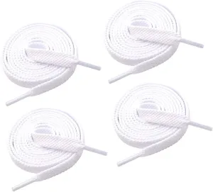VSUDO Double Layer Shoe Laces for Sneakers,5/16" Flat Shoelaces Compatible with Converse, Vans, and Air Force - 2 Pairs
