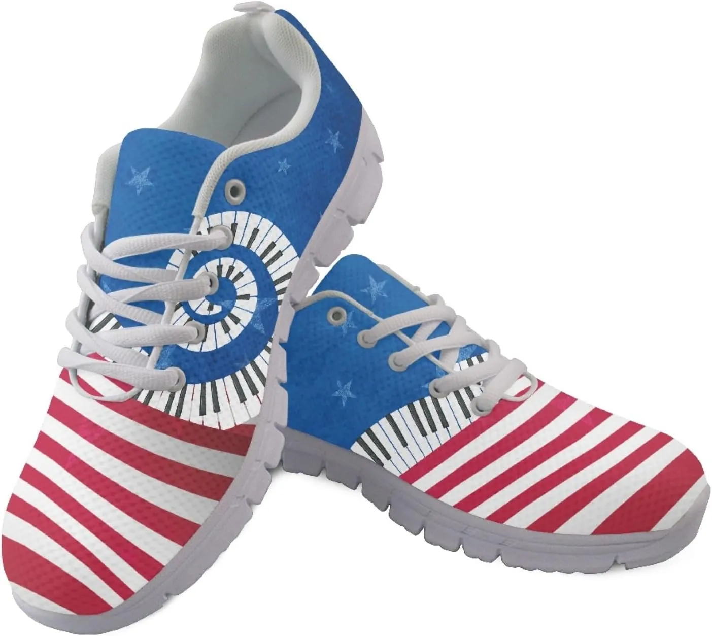 Wanyint Halloween Bat Print Women Sneakers Running Footwear Lace Up Trainers Sports Shoes