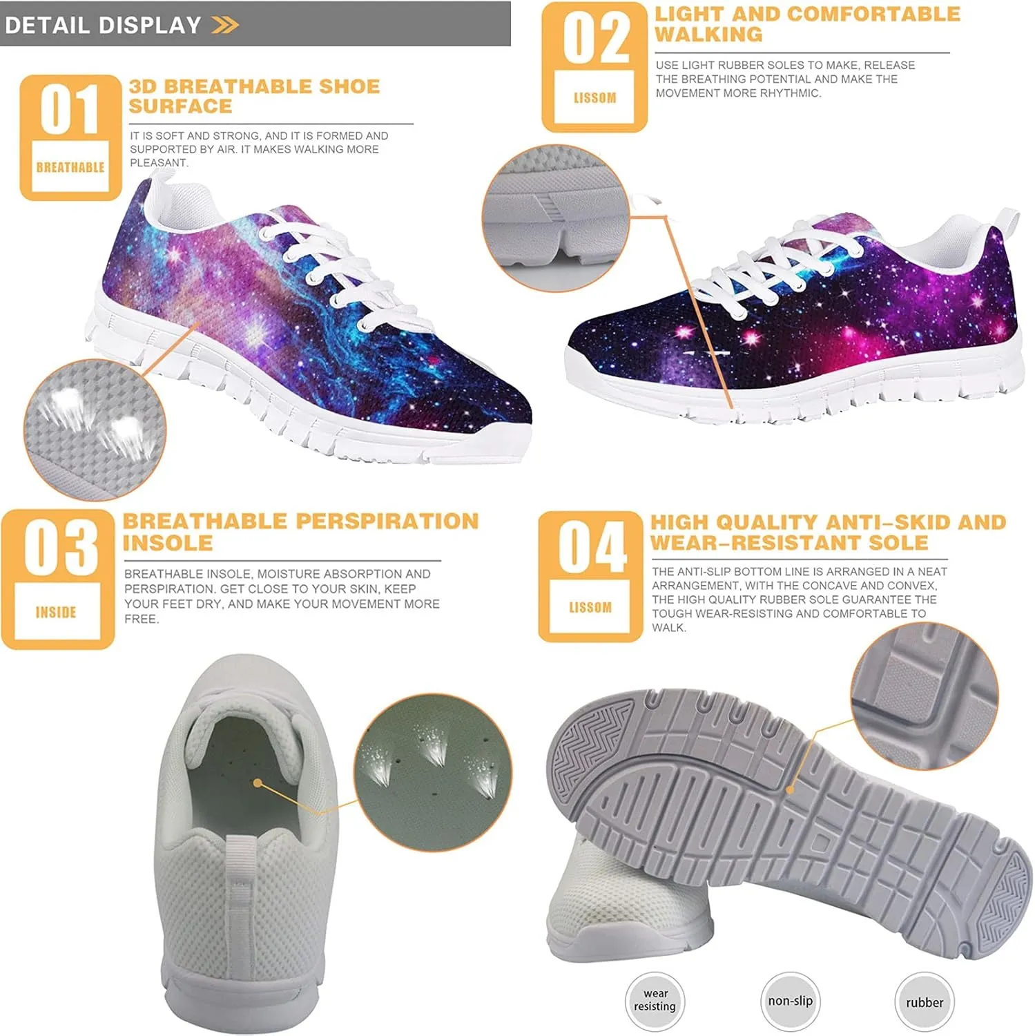 Wanyint Halloween Bat Print Women Sneakers Running Footwear Lace Up Trainers Sports Shoes