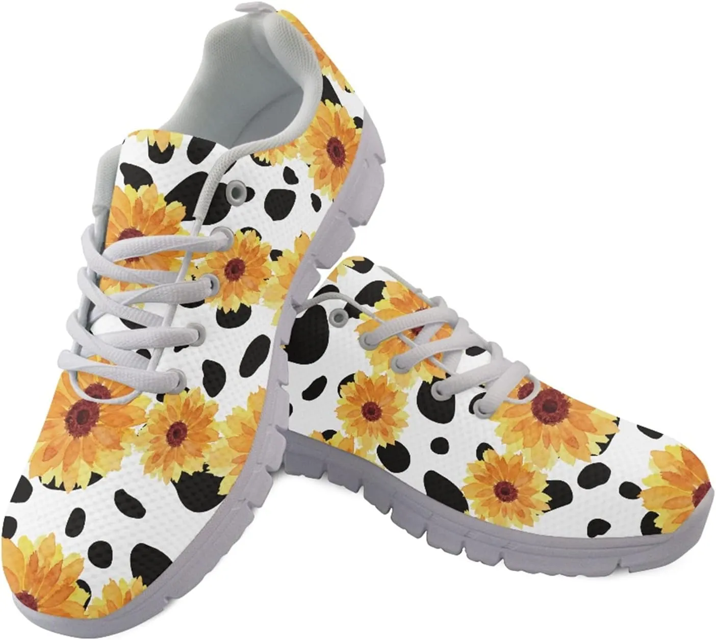 Wanyint Halloween Bat Print Women Sneakers Running Footwear Lace Up Trainers Sports Shoes