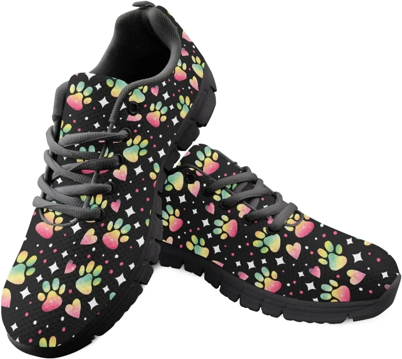 Wanyint Running Shoes for Women Outer Space Comfort Girls Sneakers Slip-on Training Athletic Shoes