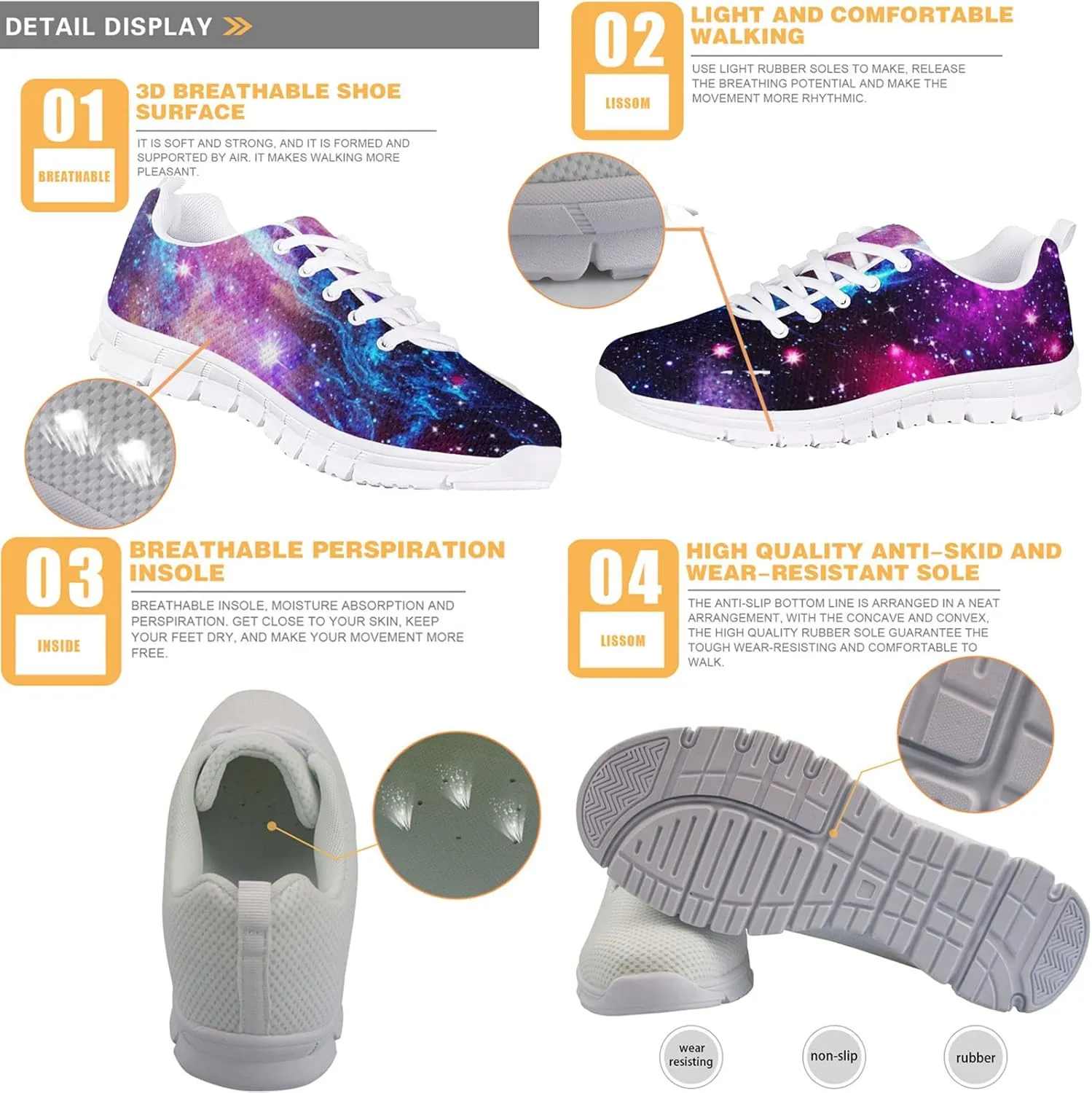 Wanyint Women Sneakers Walking Running Jogging Training Shoes Lightweight & Durable Indoor Outdoor Tennis