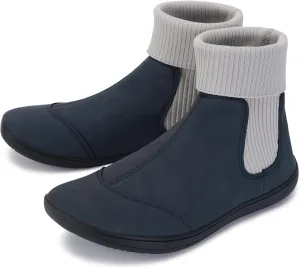 WHITIN Women's Wide Barefoot Ankle Boots | Minimalist Chelsea Styles | Zero Drop | Stacked Sock-like Cuffs