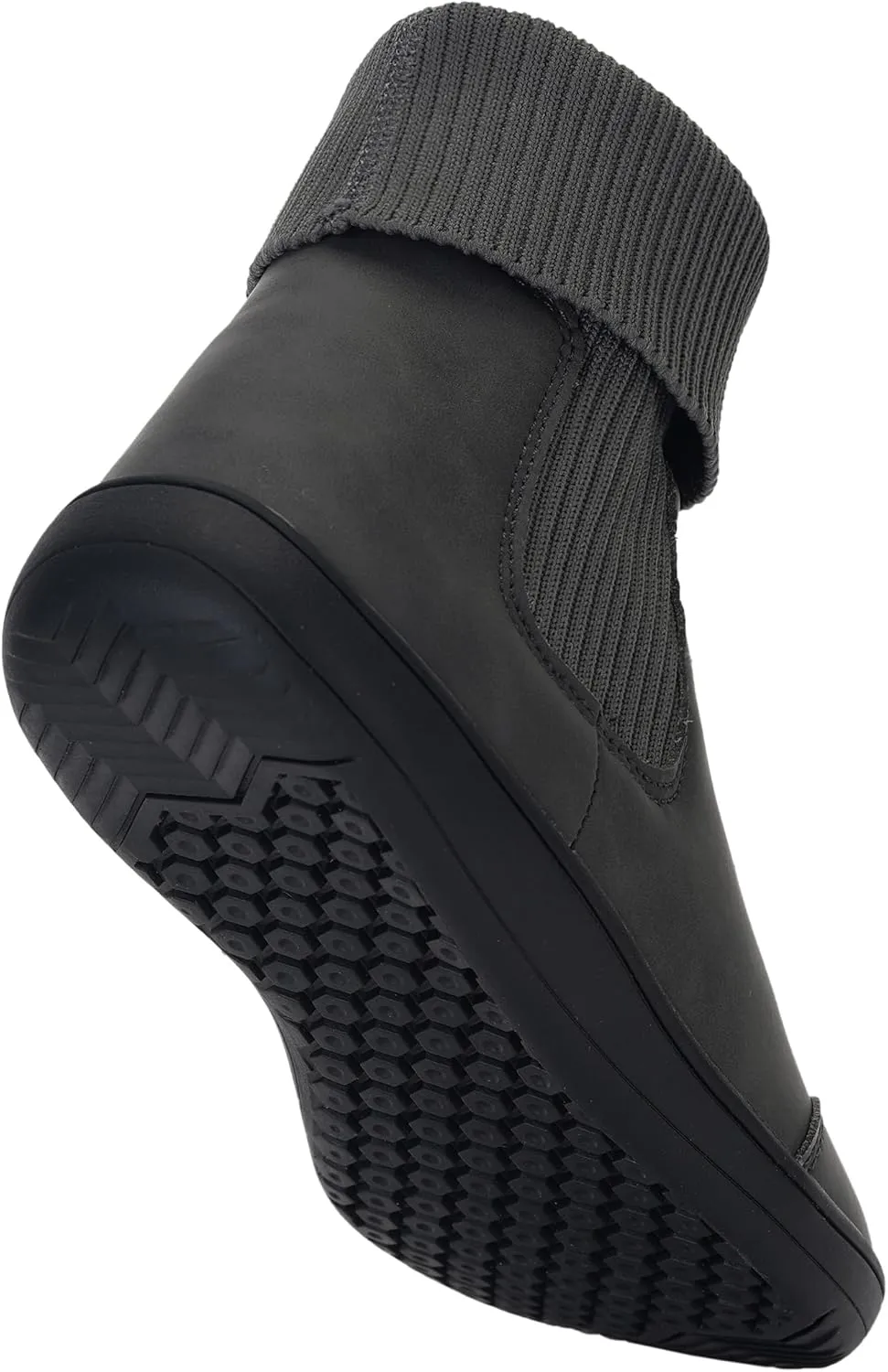 WHITIN Women's Wide Barefoot Ankle Boots | Minimalist Chelsea Styles | Zero Drop | Stacked Sock-like Cuffs