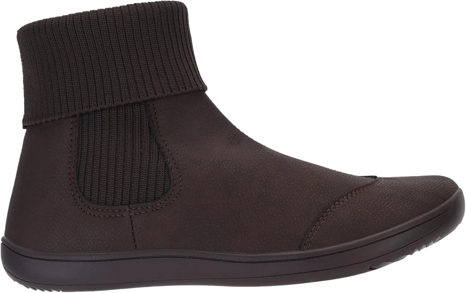 WHITIN Women's Wide Barefoot Ankle Boots | Minimalist Chelsea Styles | Zero Drop | Stacked Sock-like Cuffs
