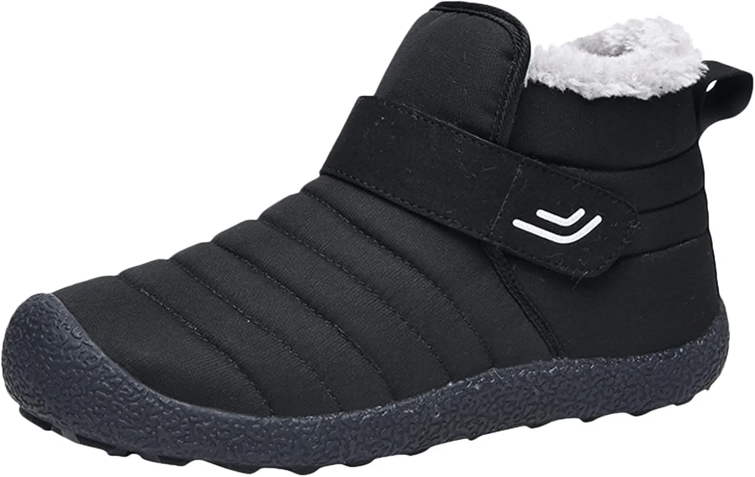 Winter Snow Boots for Women Men Ankle Boots with Hook Loop Comfortable Warm Fleece Lined Ankle Booties Slip On Outdoor Walking Shoes Lightweight Short Boots Fashion Sneakers for Hiking