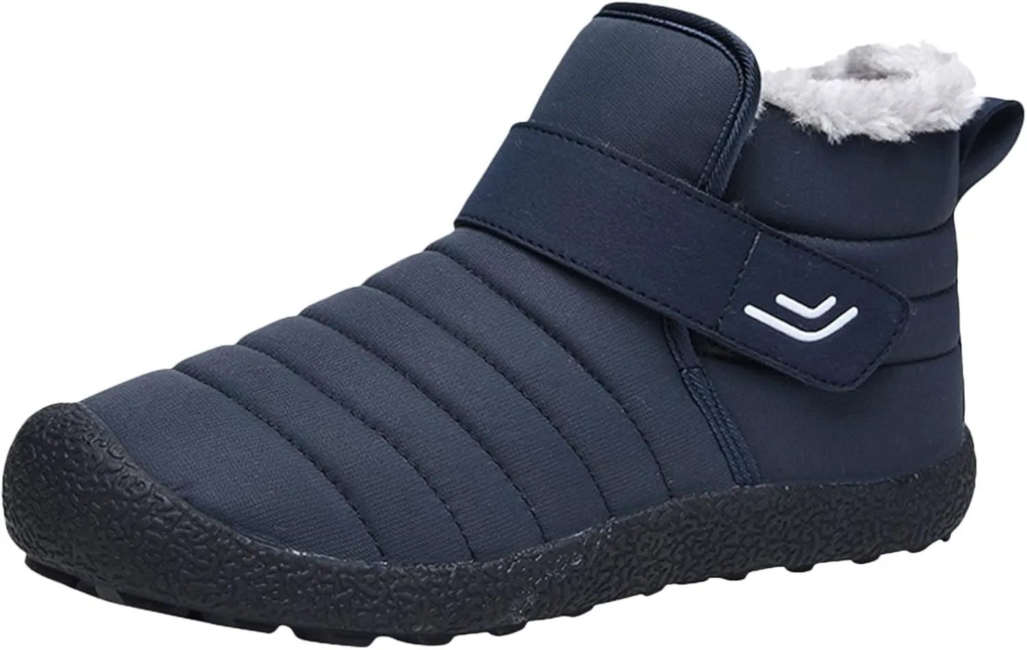 Winter Snow Boots for Women Men Ankle Boots with Hook Loop Comfortable Warm Fleece Lined Ankle Booties Slip On Outdoor Walking Shoes Lightweight Short Boots Fashion Sneakers for Hiking