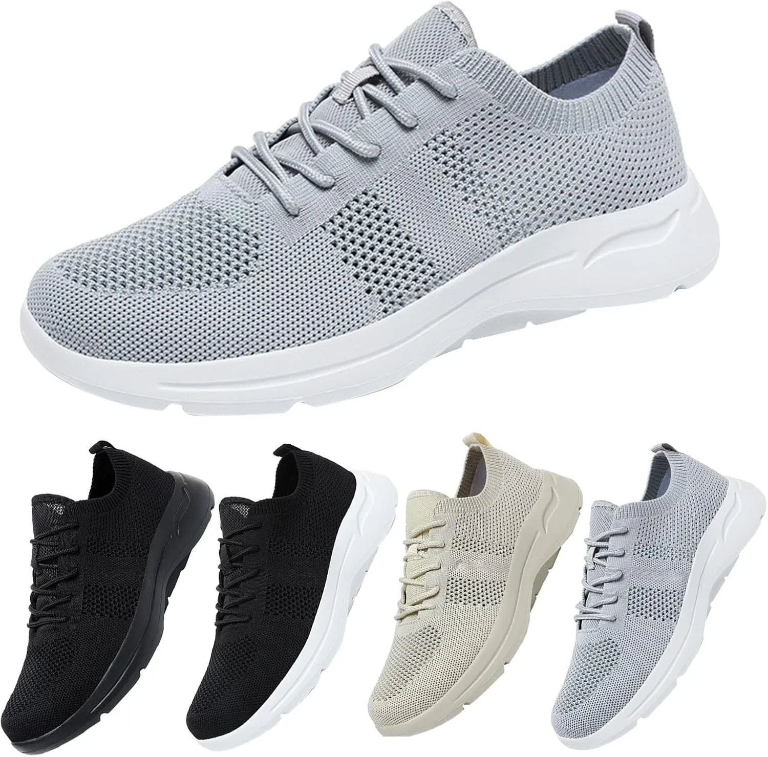 Women Walking Shoes Sock Sneakers Slip-On Breath Mens Dress Shoes Arch Support Casual Shoes for Fall Fashion Sneakers Waterproof Tennis Shoe Loafers Dress Shoe