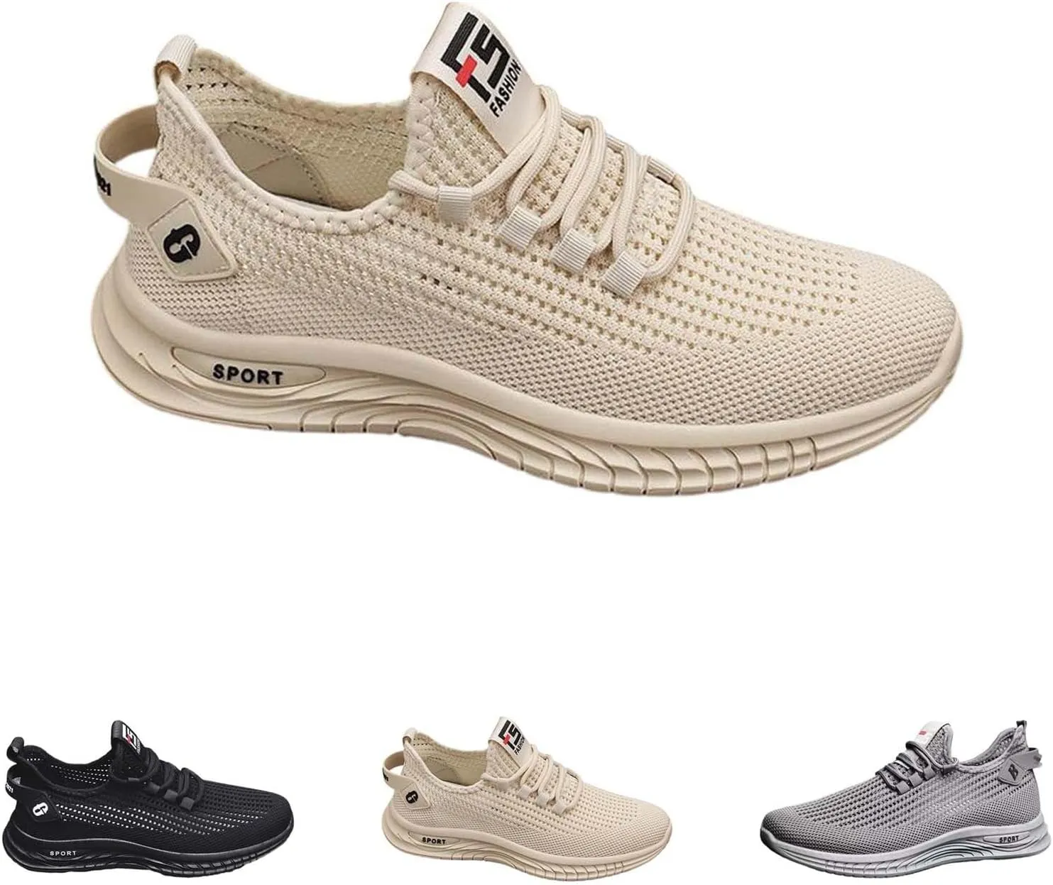 Women Walking Shoes Sock Sneakers Slip-On Breath Womens Running Shoes Arch Support Women's Casual Shoes Women's Fashion Sneakers Waterproof Tennis Shoe White Loafers