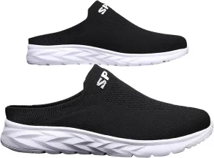 Women's Backless Slip on Mesh Sneakers Shoes Mens Casual Shoes Arch Support Women's Casual Shoes Women Shoes Sneakers White Tennis Shoe Trainers Shoe