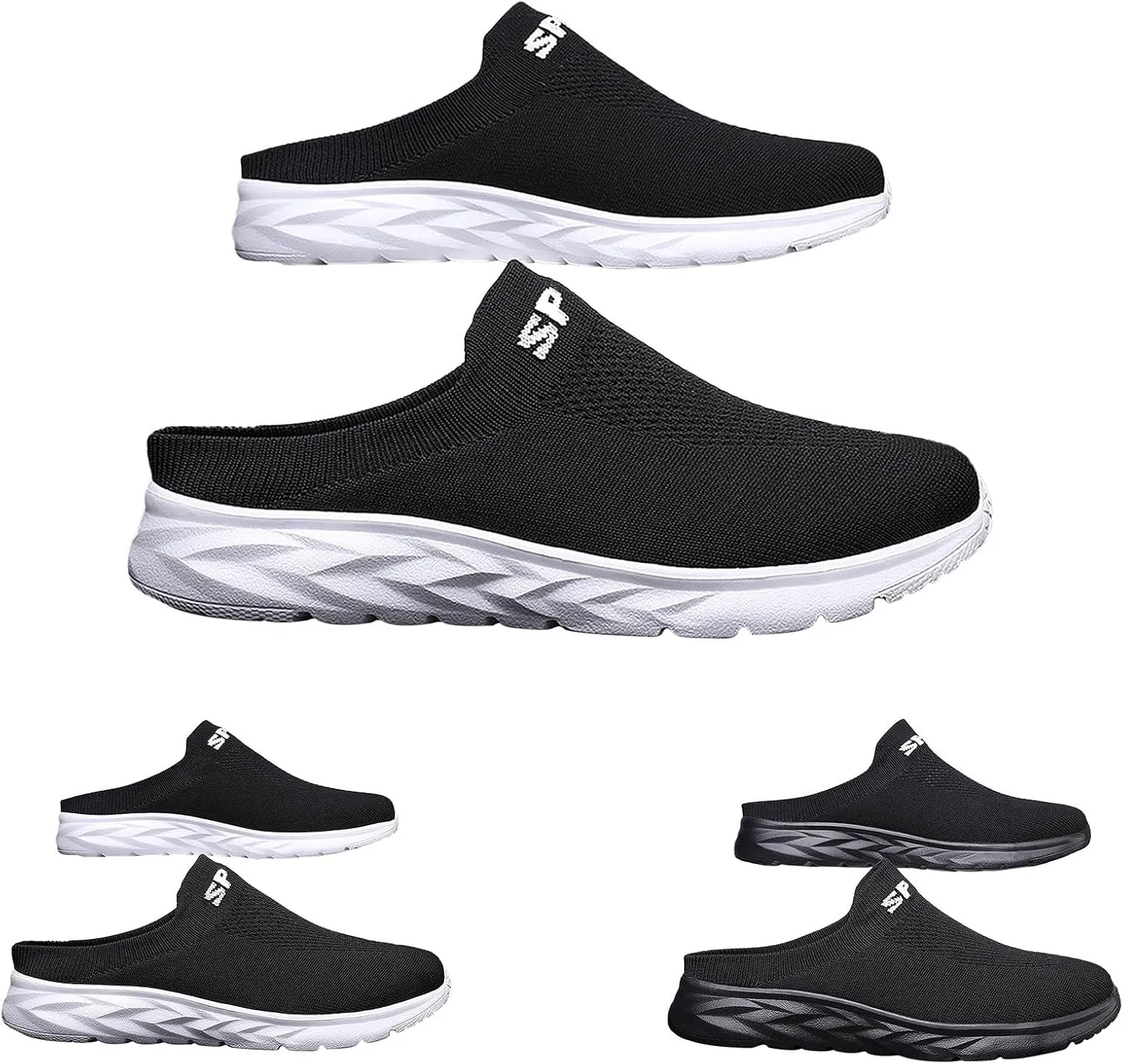 Women's Backless Slip on Mesh Sneakers Shoes Mens Casual Shoes Arch Support Women's Casual Shoes Women Shoes Sneakers White Tennis Shoe Trainers Shoe