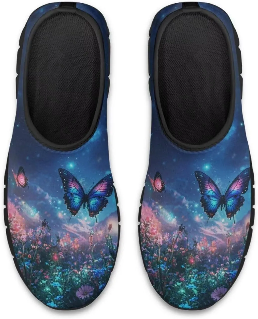 Women’s Canvas Shoes Low Top Fashion Sneakers Slip on Walking Shoe（Black Sole）
